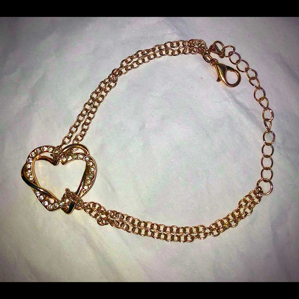 Heart charm bracelet